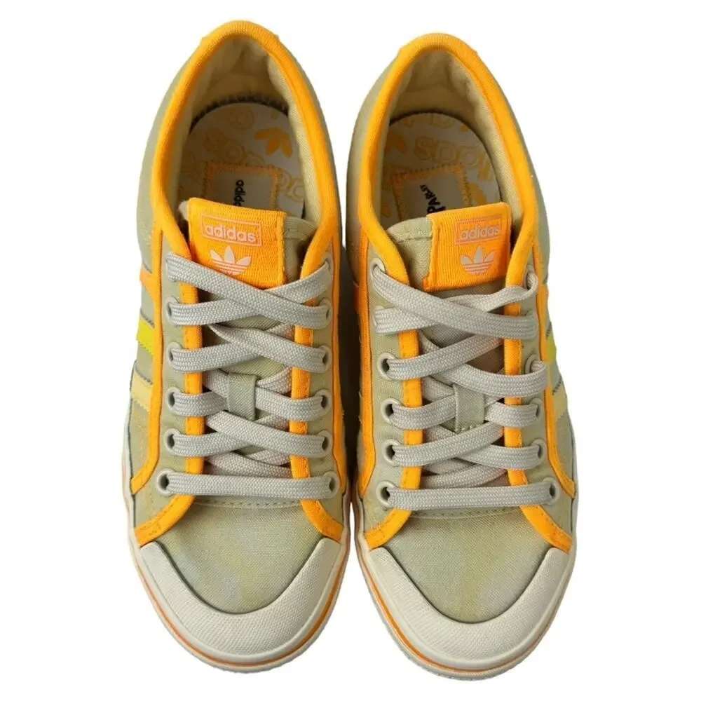 Adidas Nizza Platform Parley Women Shoe Yellow Tint Orange Sneaker Trainer SZ 5